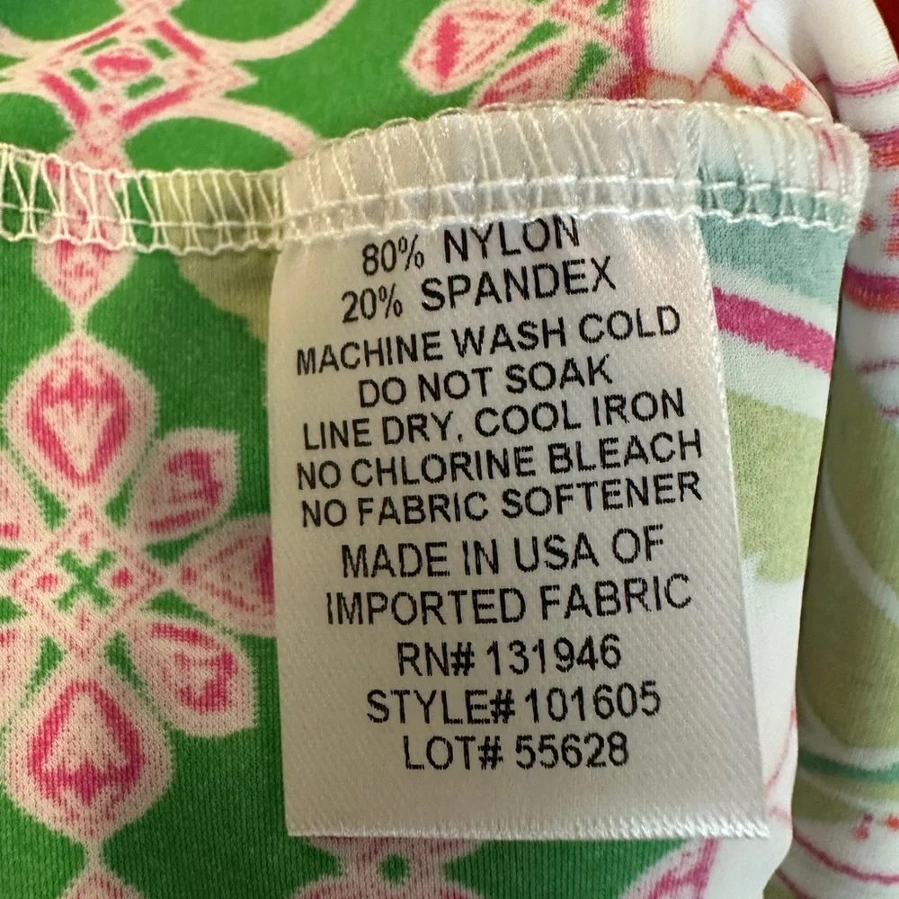 Jude Connally Kerry Dress in White with Pink and Green Floral Print
